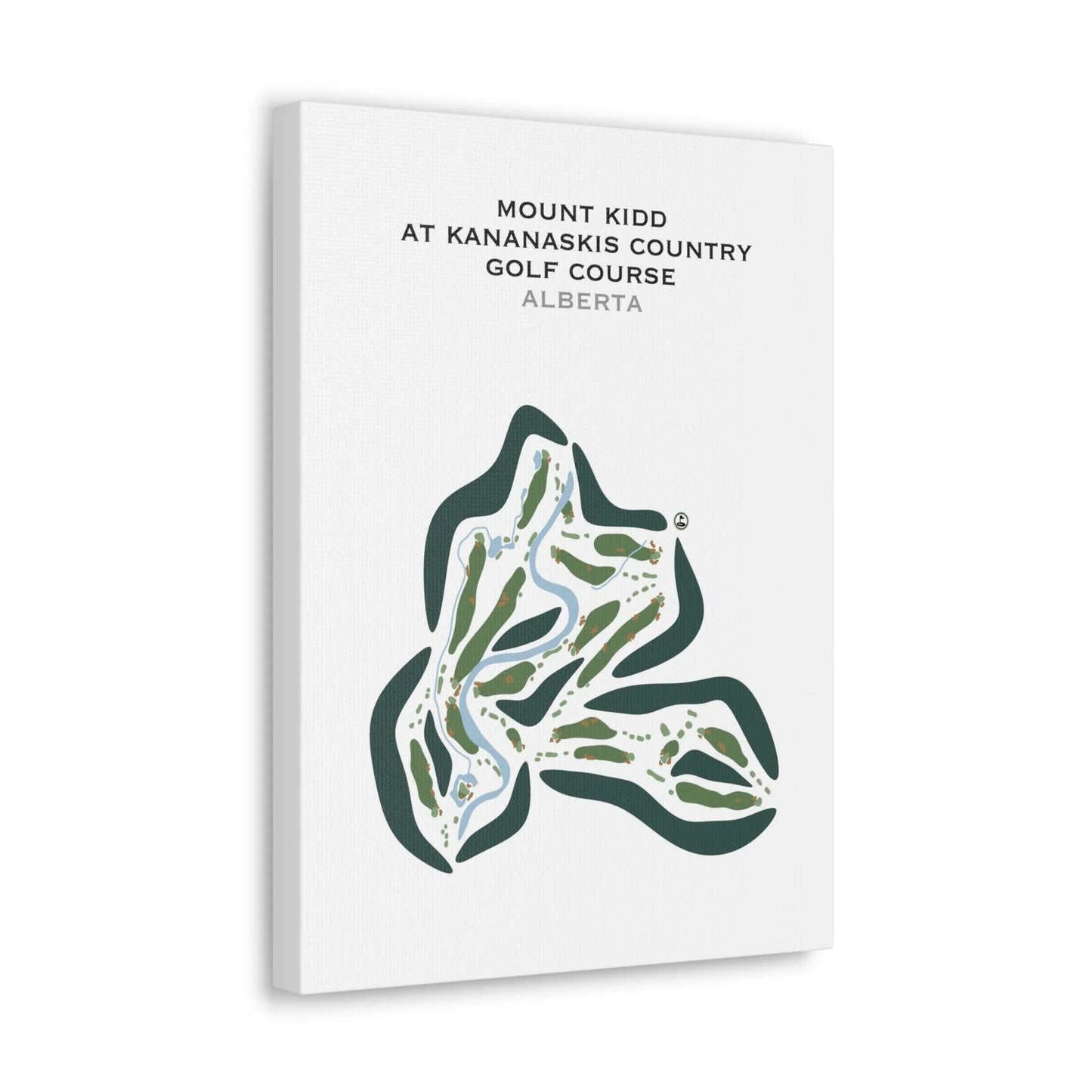 Mount Kidd Course at Kananaskis Country Golf Course, Alberta, Canada - Printed Golf Courses
