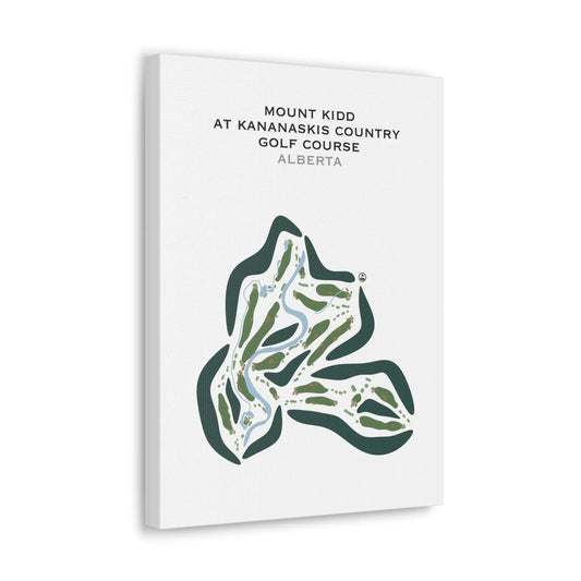 Mount Kidd Course at Kananaskis Country Golf Course, Alberta, Canada - Printed Golf Courses