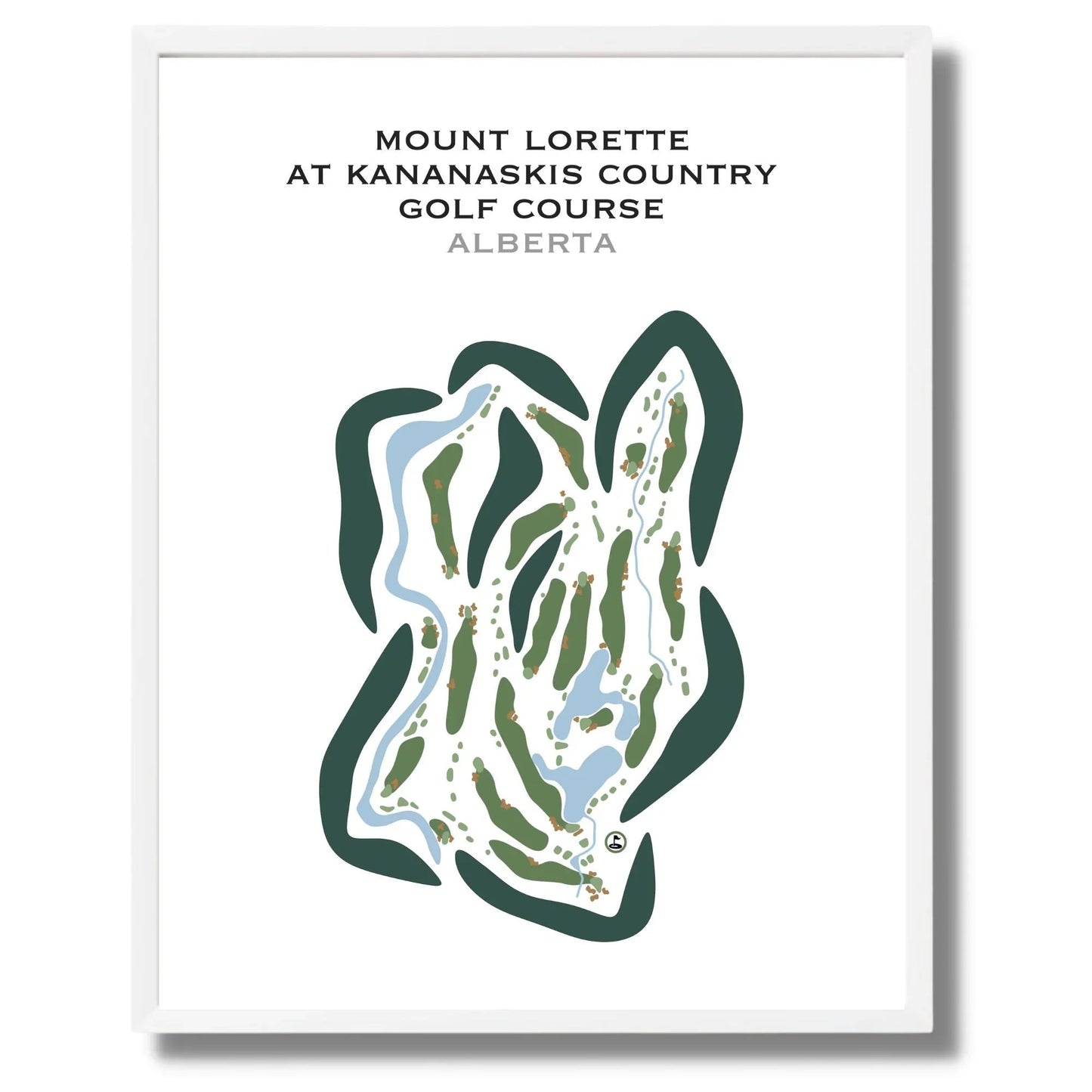 Mount Lorette Course at Kananaskis Country Golf Course, Alberta, Canada - Printed Golf Courses