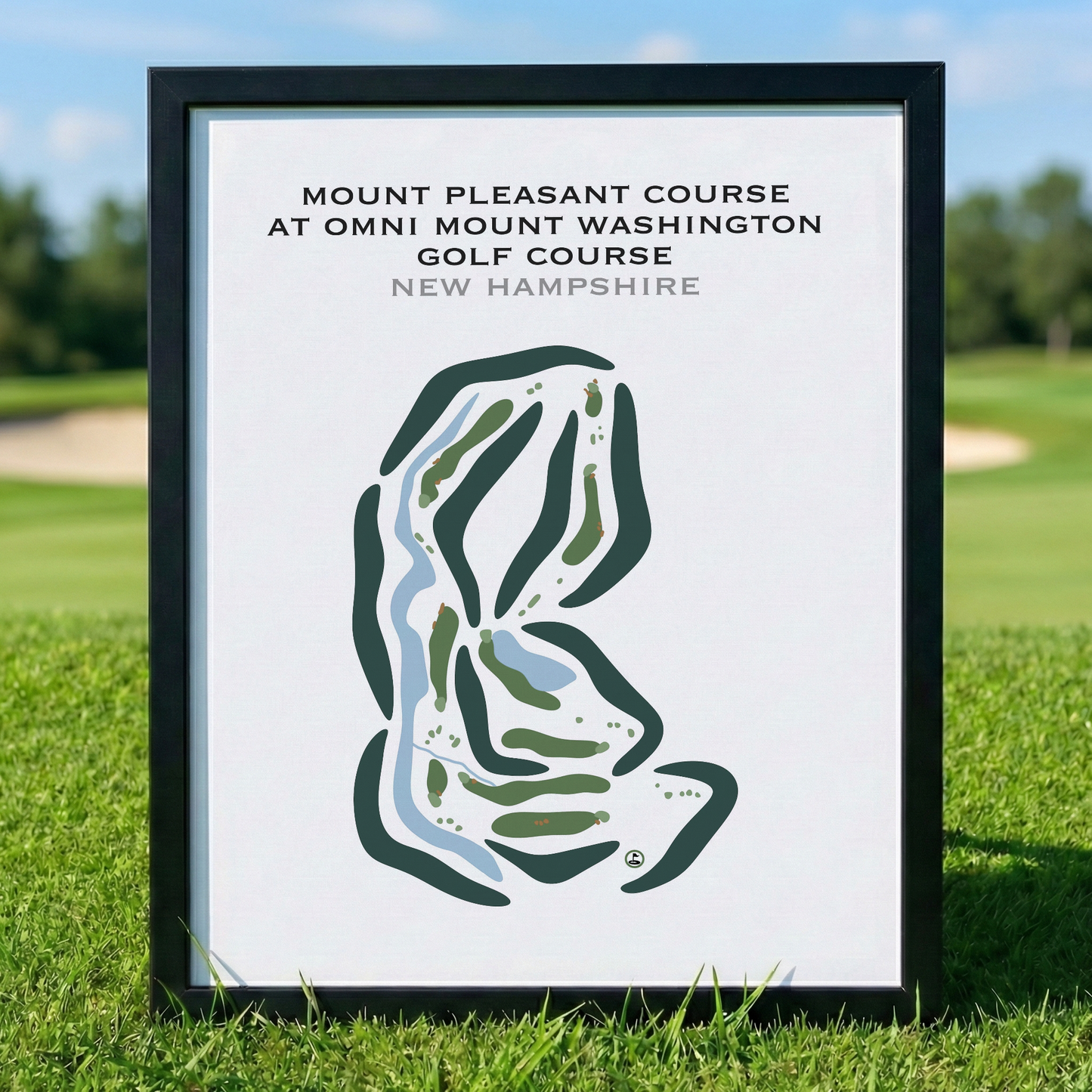 Mount Pleasant Course at Omni Mount Washington Golf Course, New Hampshire - Printed Golf Courses
