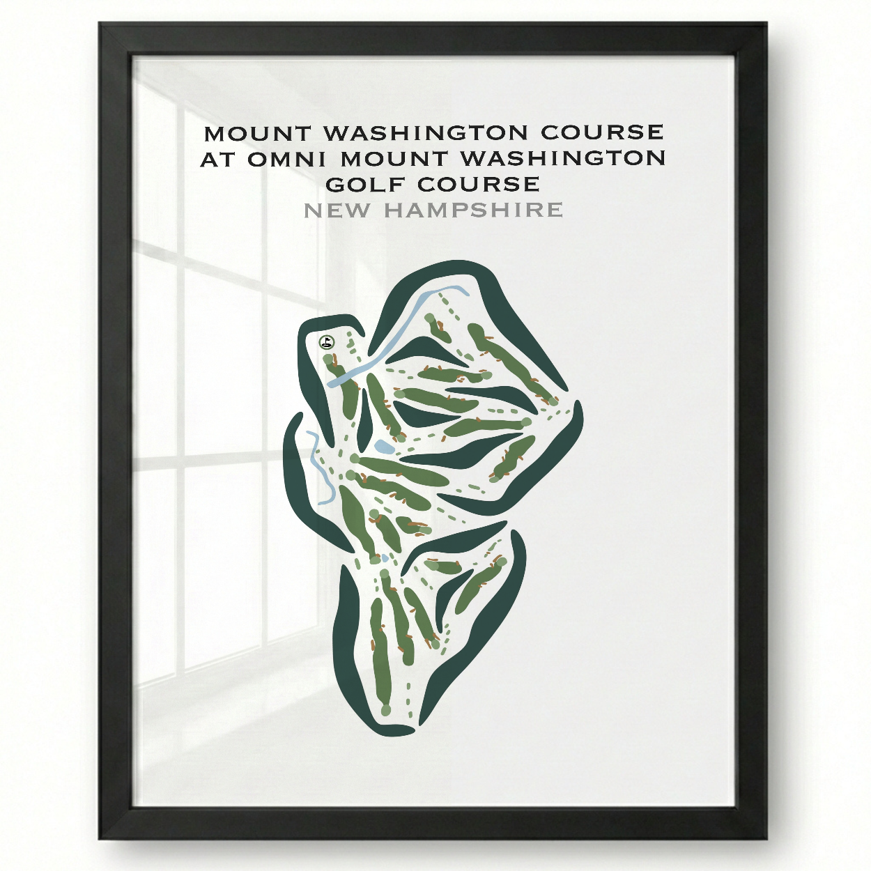 Mount Washington Course at Omni Mount Washington Golf Course, New Hampshire - Printed Golf Courses