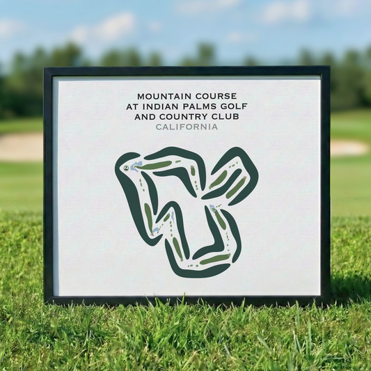 Mountain Course at Indian Palms Golf & Country Club, California - Printed Golf Courses