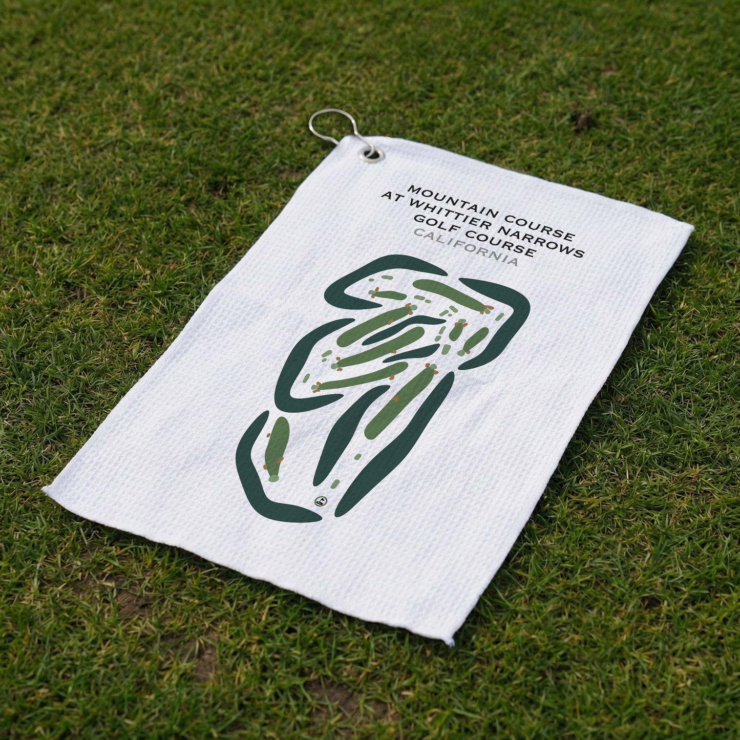 Mountain Course at Whittier Narrows Golf Course, California - Printed Golf Courses