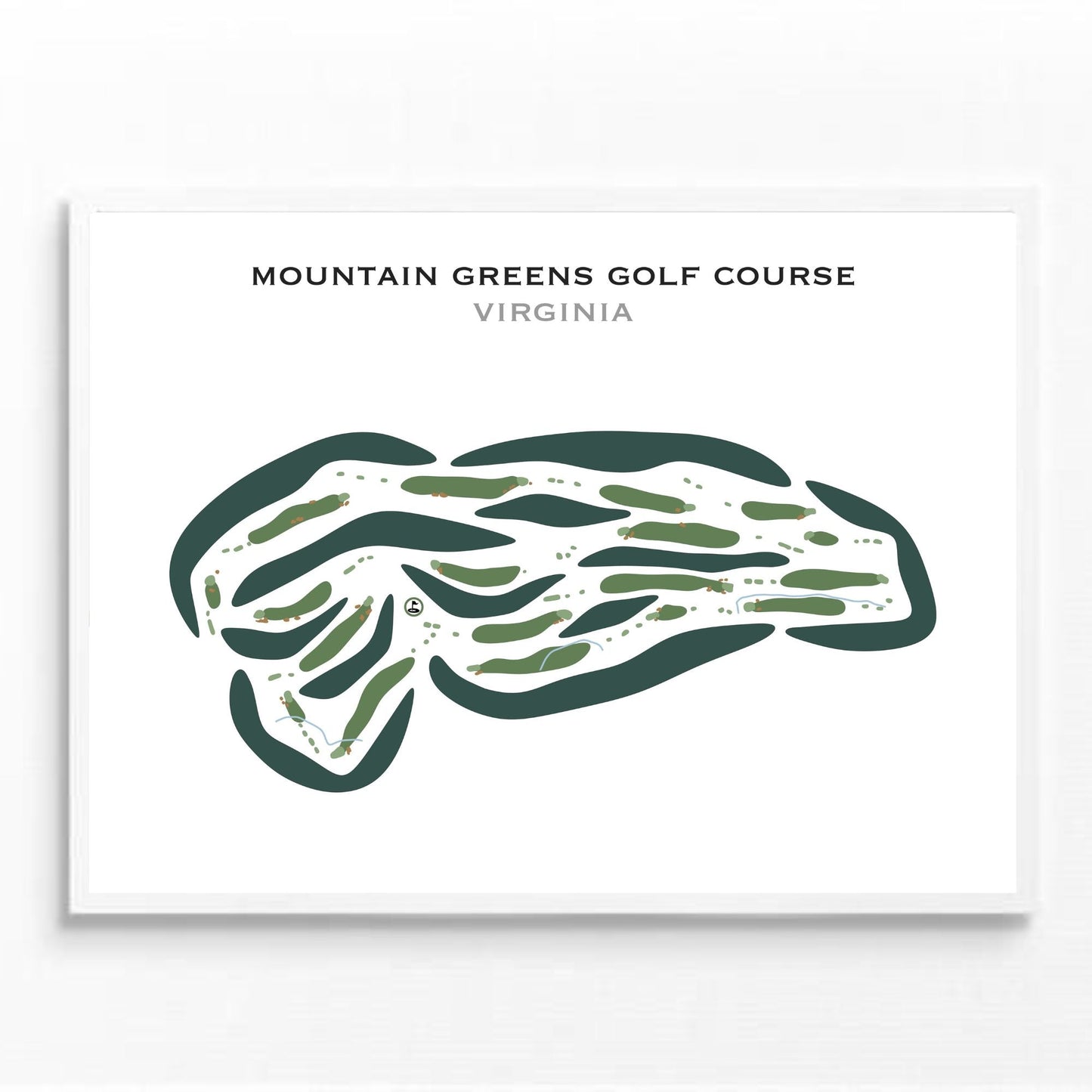 Mountain Greens Golf Course, Virginia - Printed Golf Courses