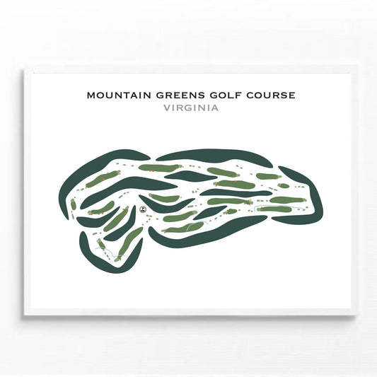 Mountain Greens Golf Course, Virginia - Printed Golf Courses