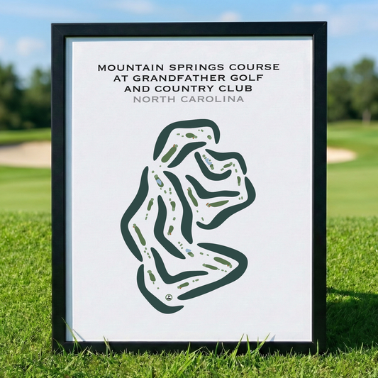 Mountain Springs Course at Grandfather Golf & Country Club, North Carolina - Printed Golf Courses