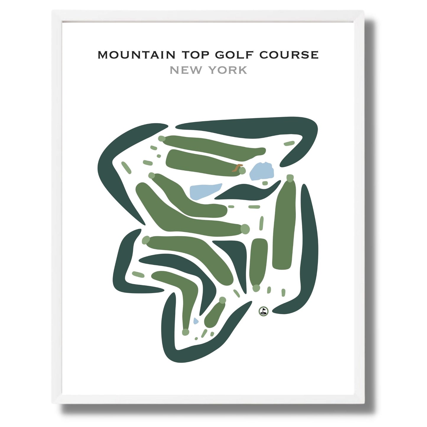 Mountain Top Golf Course, New York - Printed Golf Courses