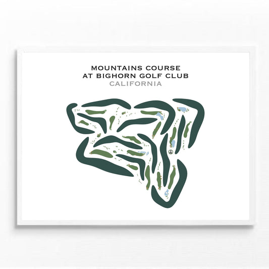 Mountain Course at Bighorn Golf Club, California - Printed Golf Courses