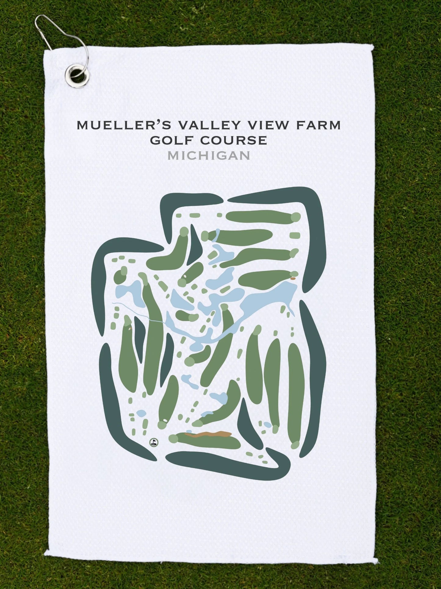 Mueller's Valley View Farm Golf Course, Michigan - Printed Golf Courses