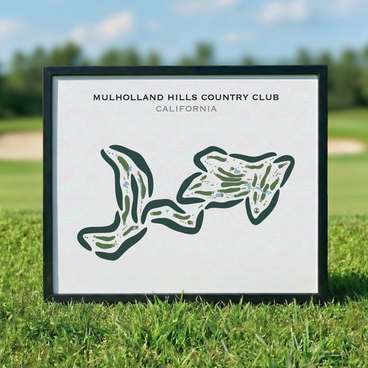 Mulholland Hills Country Club, California - Printed Golf Courses