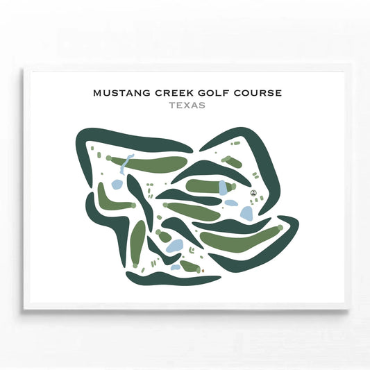 Mustang Creek Golf Course, Texas - Printed Golf Courses