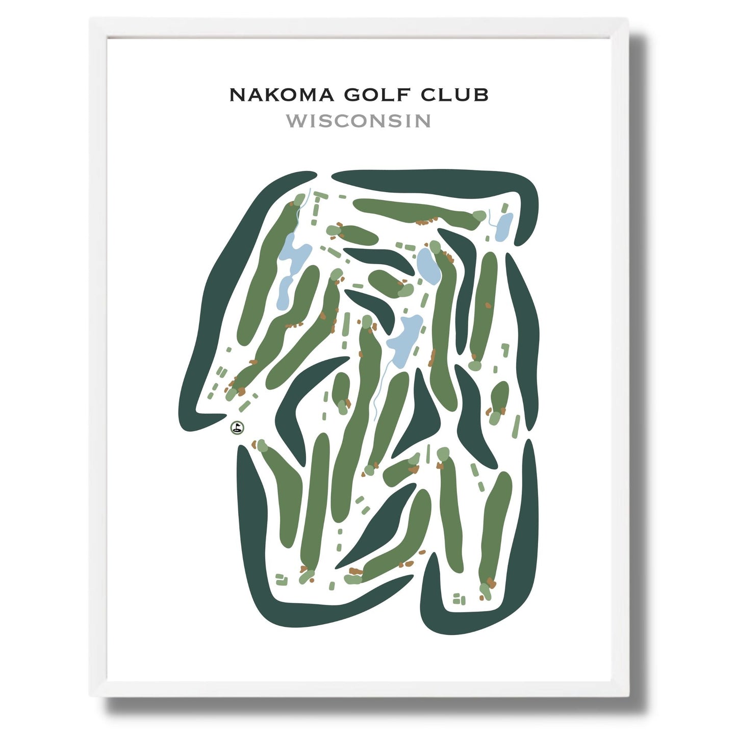 Nakoma Golf Club, Wisconsin - Printed Golf Courses