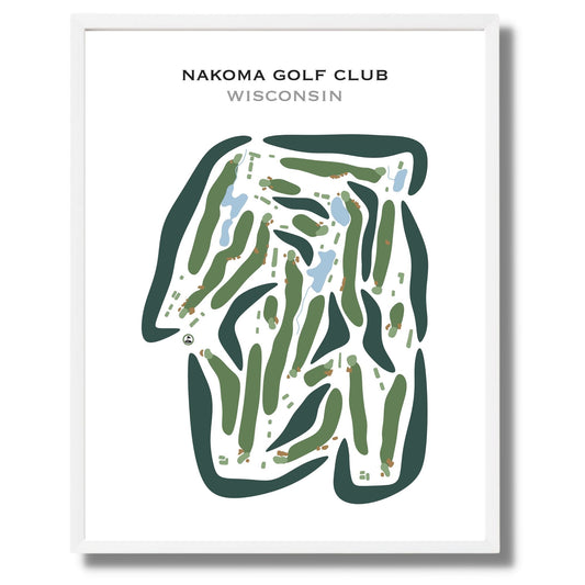 Nakoma Golf Club, Wisconsin - Printed Golf Courses