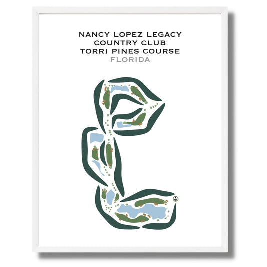 Nancy Lopez Legacy Country Club - Torri Pines Course, Florida - Printed Golf Courses