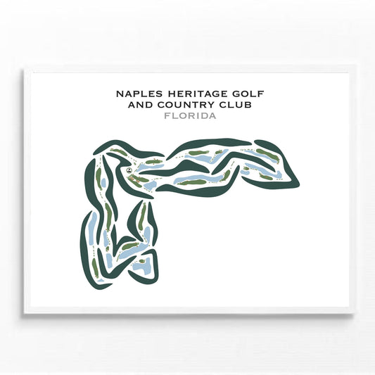 Naples Heritage Golf & Country Club, Florida - Printed Golf Courses