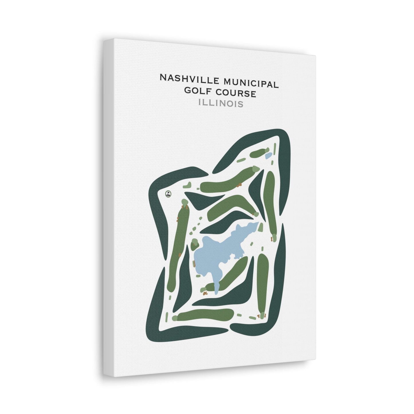 Nashville Municipal Golf Course, Illinois - Printed Golf Courses
