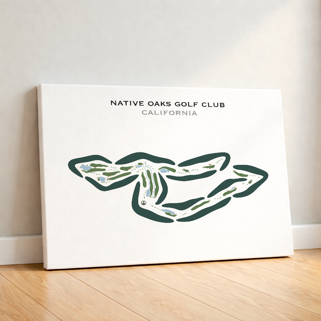 Native Oaks Golf Club, California - Printed Golf Courses