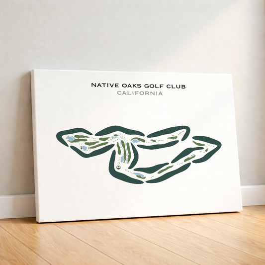 Native Oaks Golf Club, California - Printed Golf Courses