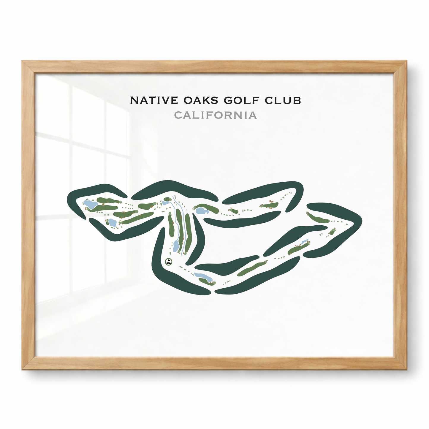 Native Oaks Golf Club, California - Printed Golf Courses