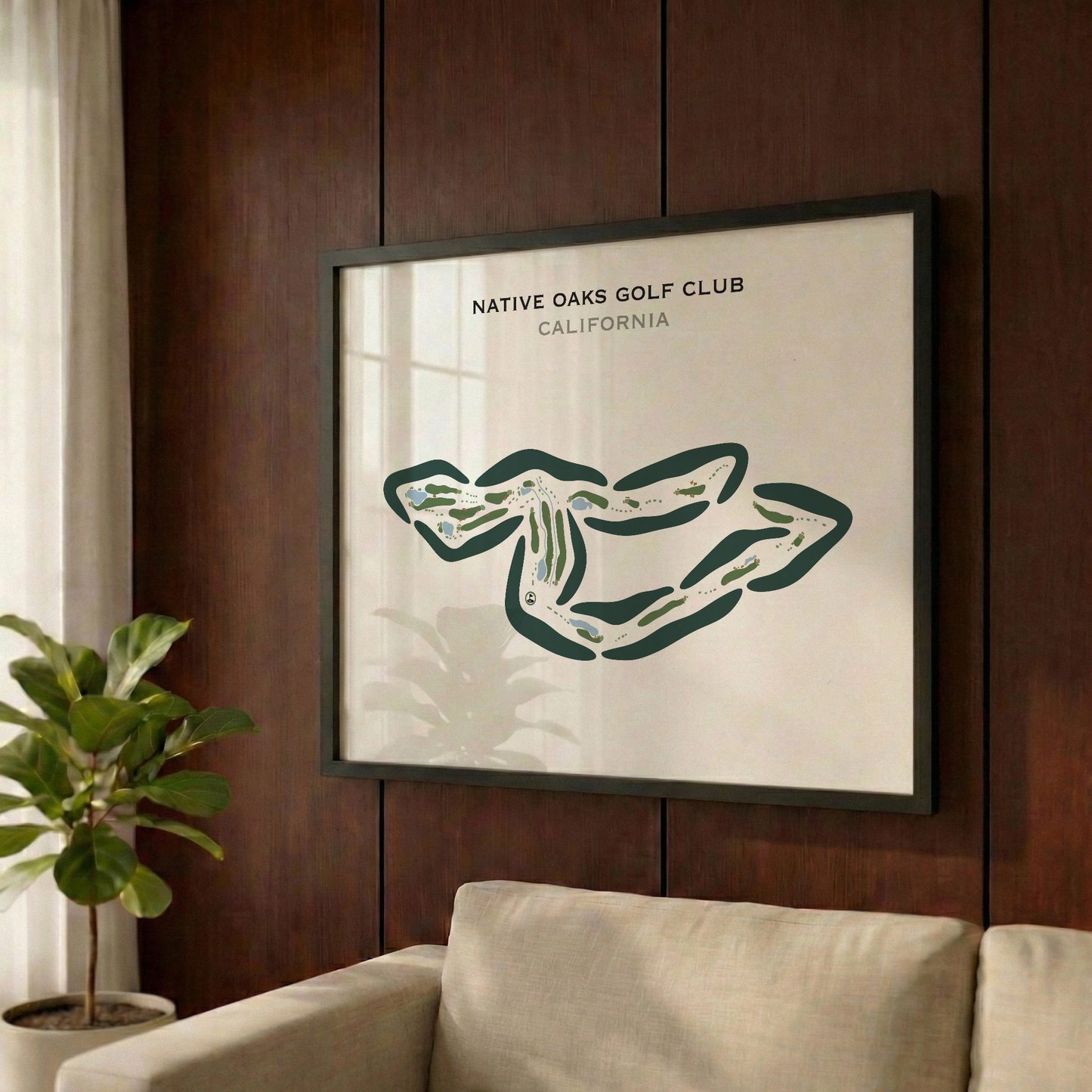 Native Oaks Golf Club, California - Printed Golf Courses