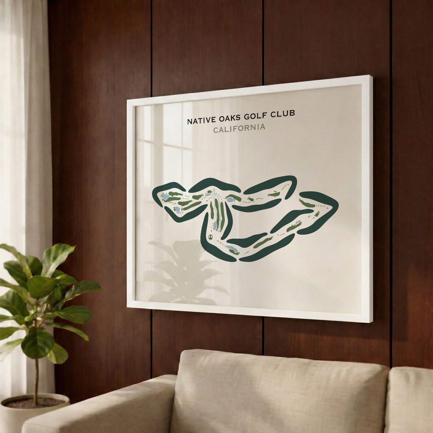 Native Oaks Golf Club, California - Printed Golf Courses