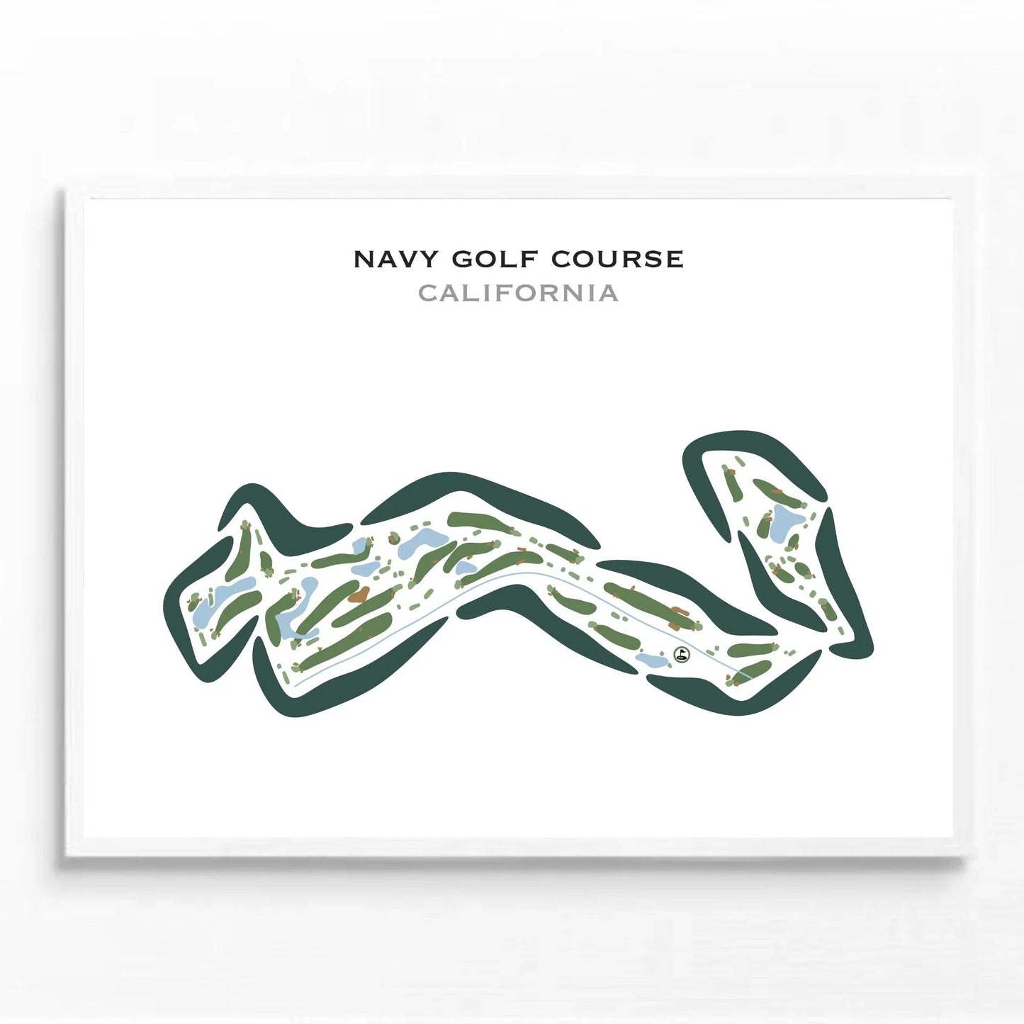 Navy Golf Course, California - Printed Golf Courses
