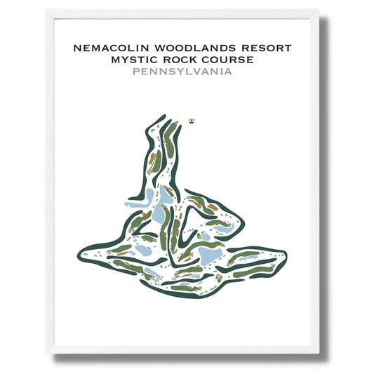 Nemacolin Woodlands Resort, Mystic Rock Course, Pennsylvania - Printed Golf Course