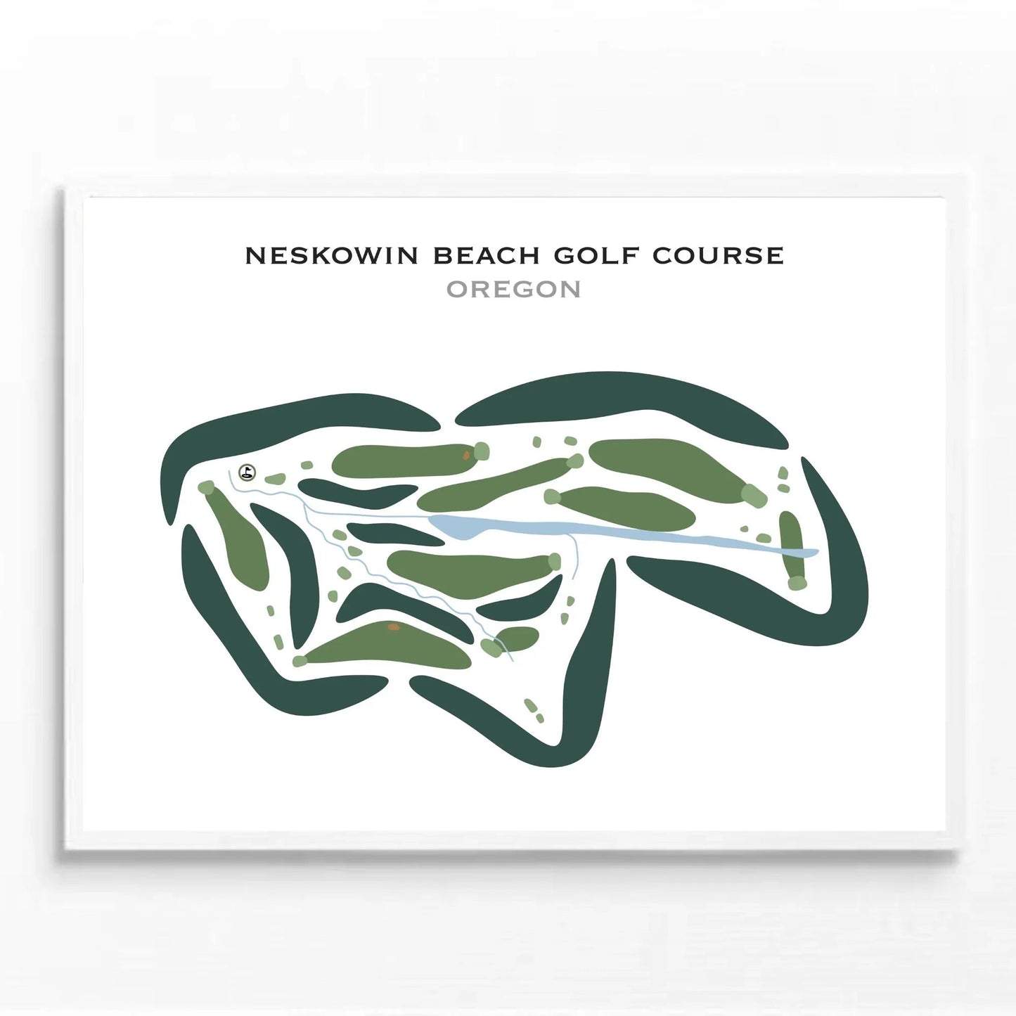 Neskowin Beach Golf Course, Oregon - Printed Golf Courses
