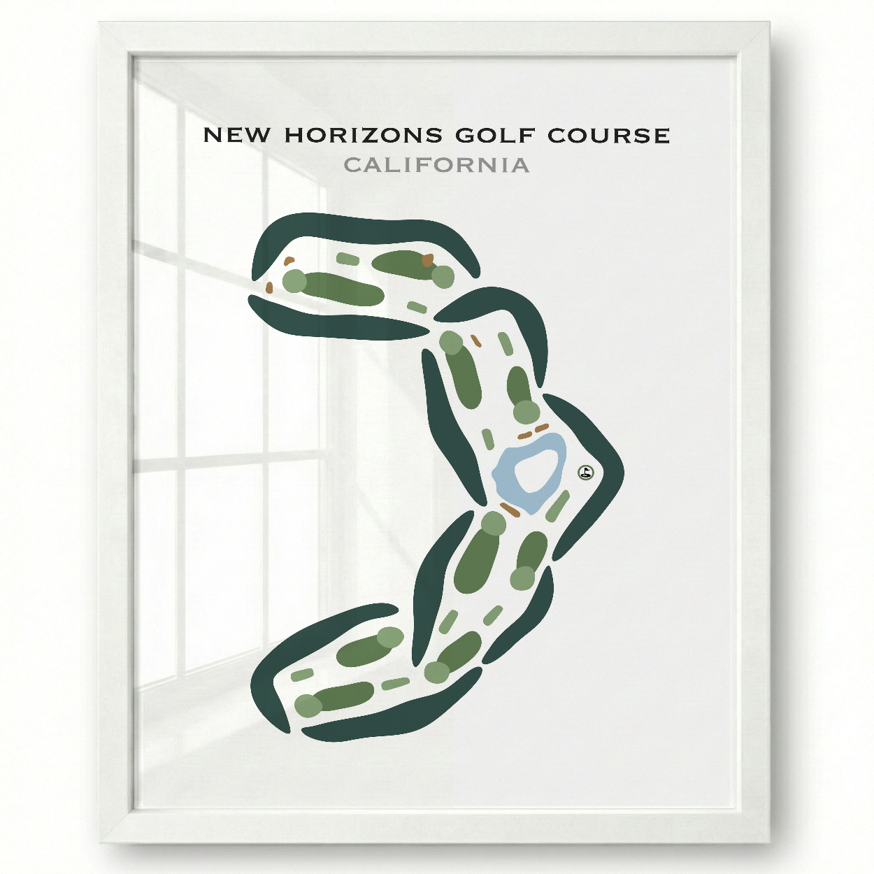 New Horizons Golf Course, California - Printed Golf Courses