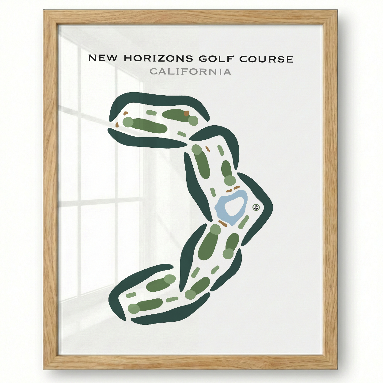 New Horizons Golf Course, California - Printed Golf Courses