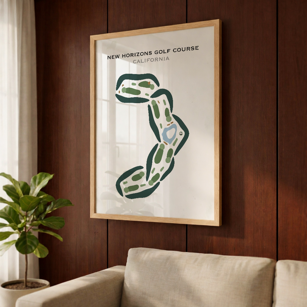 New Horizons Golf Course, California - Printed Golf Courses