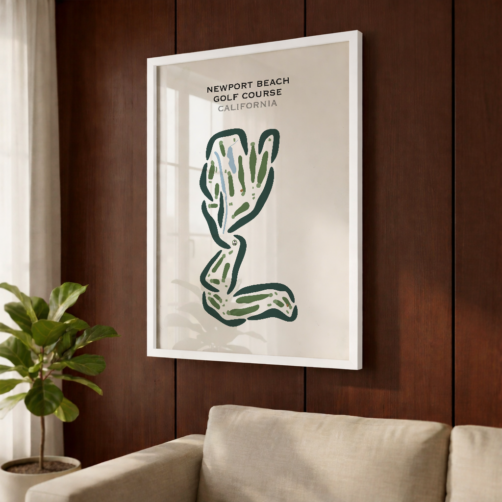 Newport Beach Golf Course, California - Printed Golf Courses
