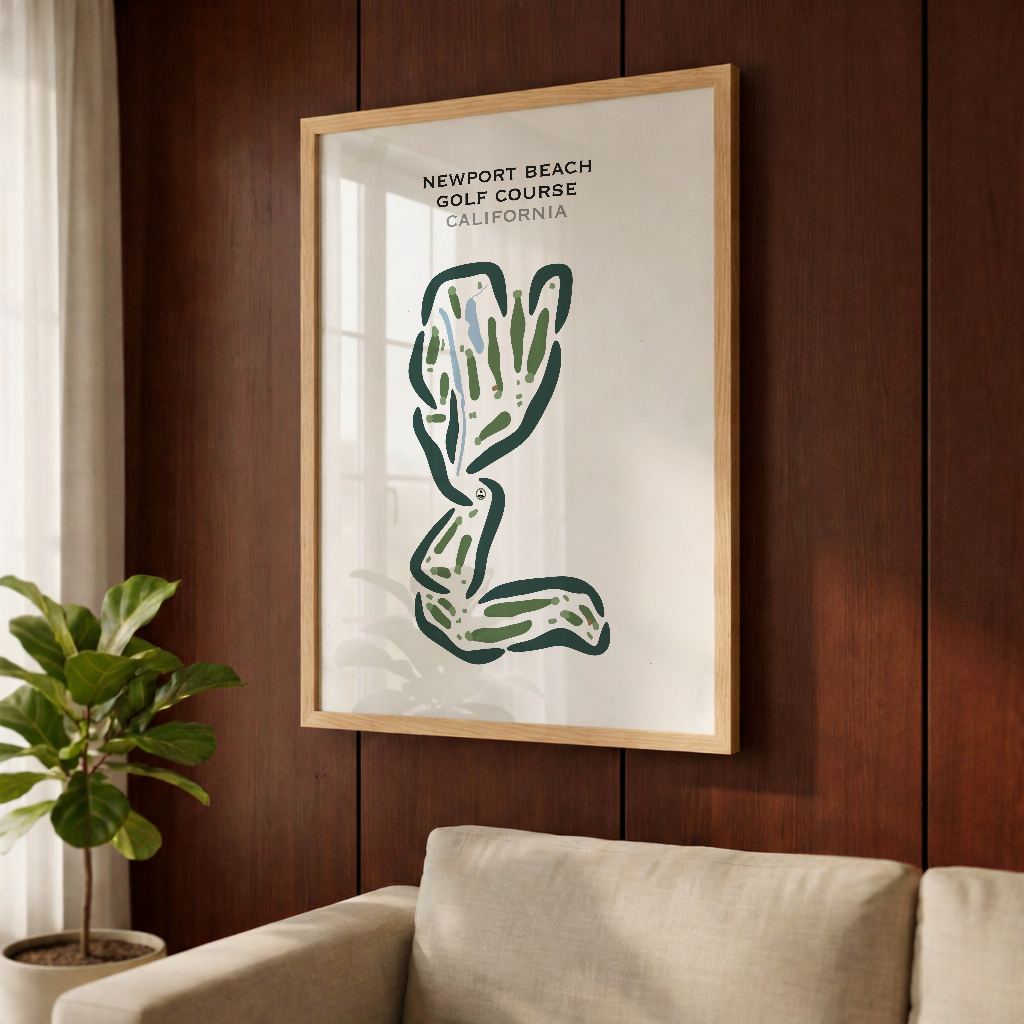 Newport Beach Golf Course, California - Printed Golf Courses