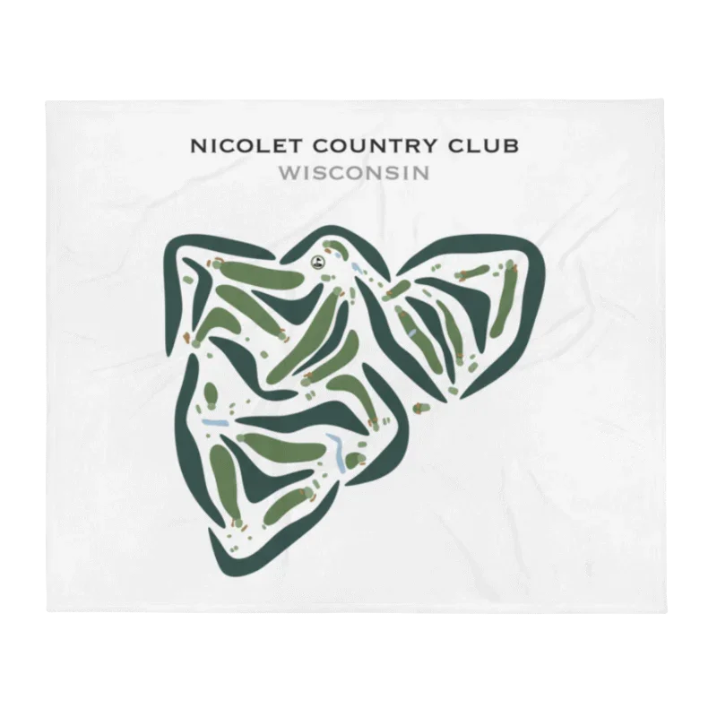 Nicolet Country Club, Wisconsin - Printed Golf Courses
