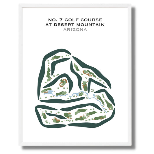 No. 7 at Desert Mountain, Arizona - Printed Golf Courses