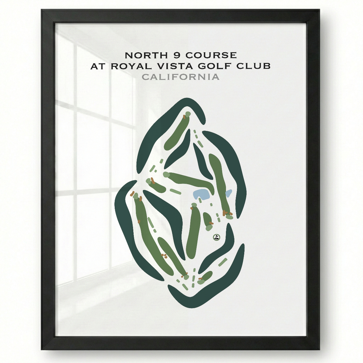 North 9 Course at Royal Vista Golf Club, California - Printed Golf Courses