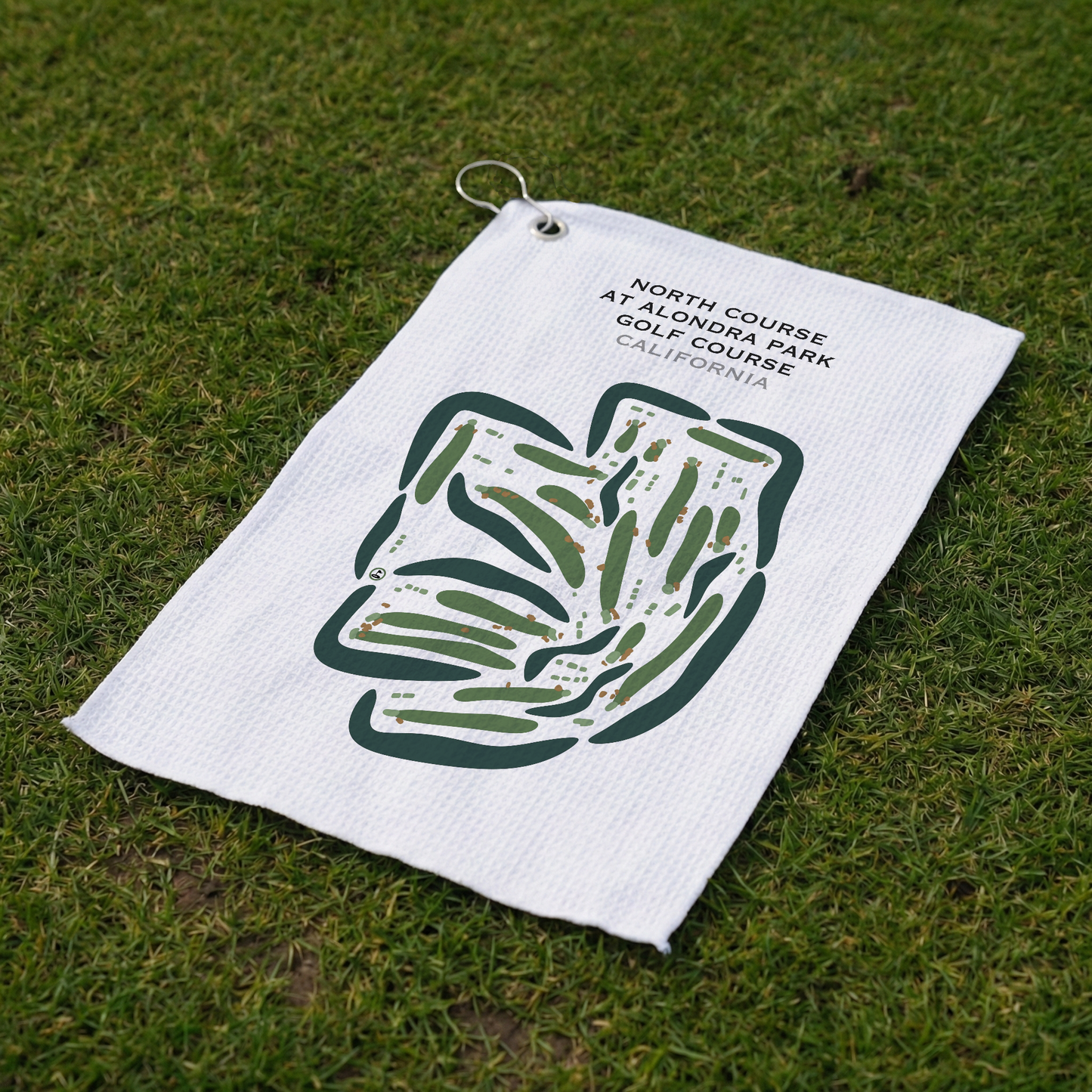 North at Alondra Park Golf Course, California - Printed Golf Courses