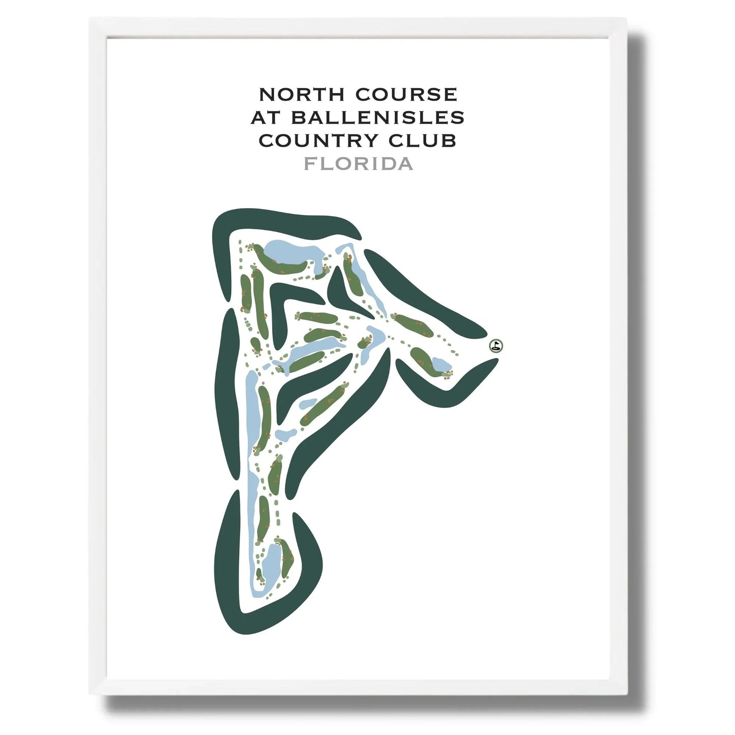 North Course at BallenIsles Country Club, Florida - Printed Golf Courses