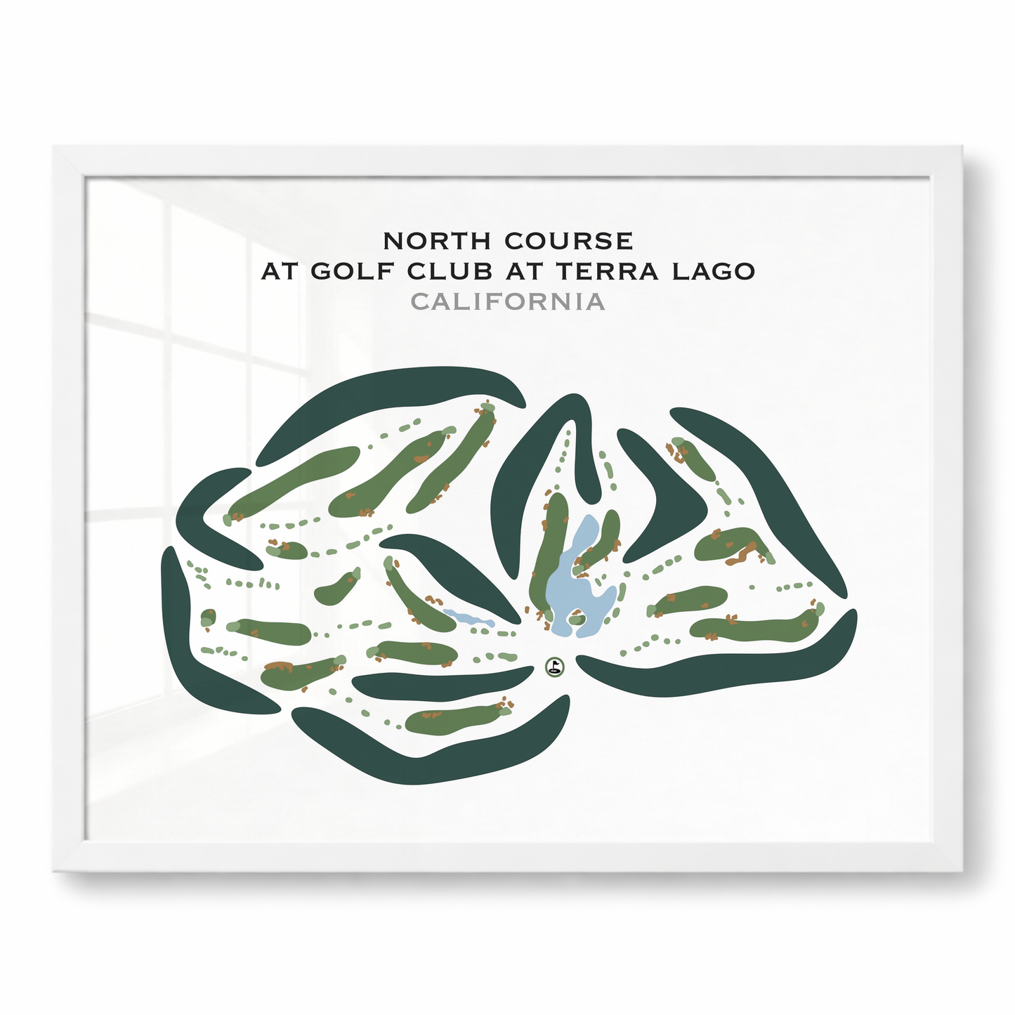 North Course at Golf Club At Terra Lago, California - Printed Golf Courses