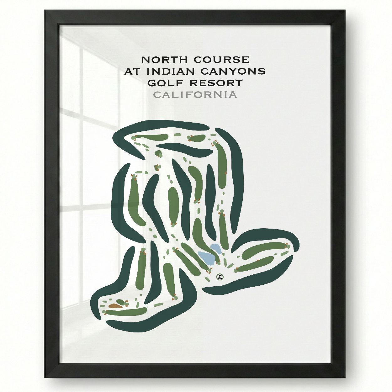 North Course at Indian Canyons Golf Resort, California - Printed Golf Courses
