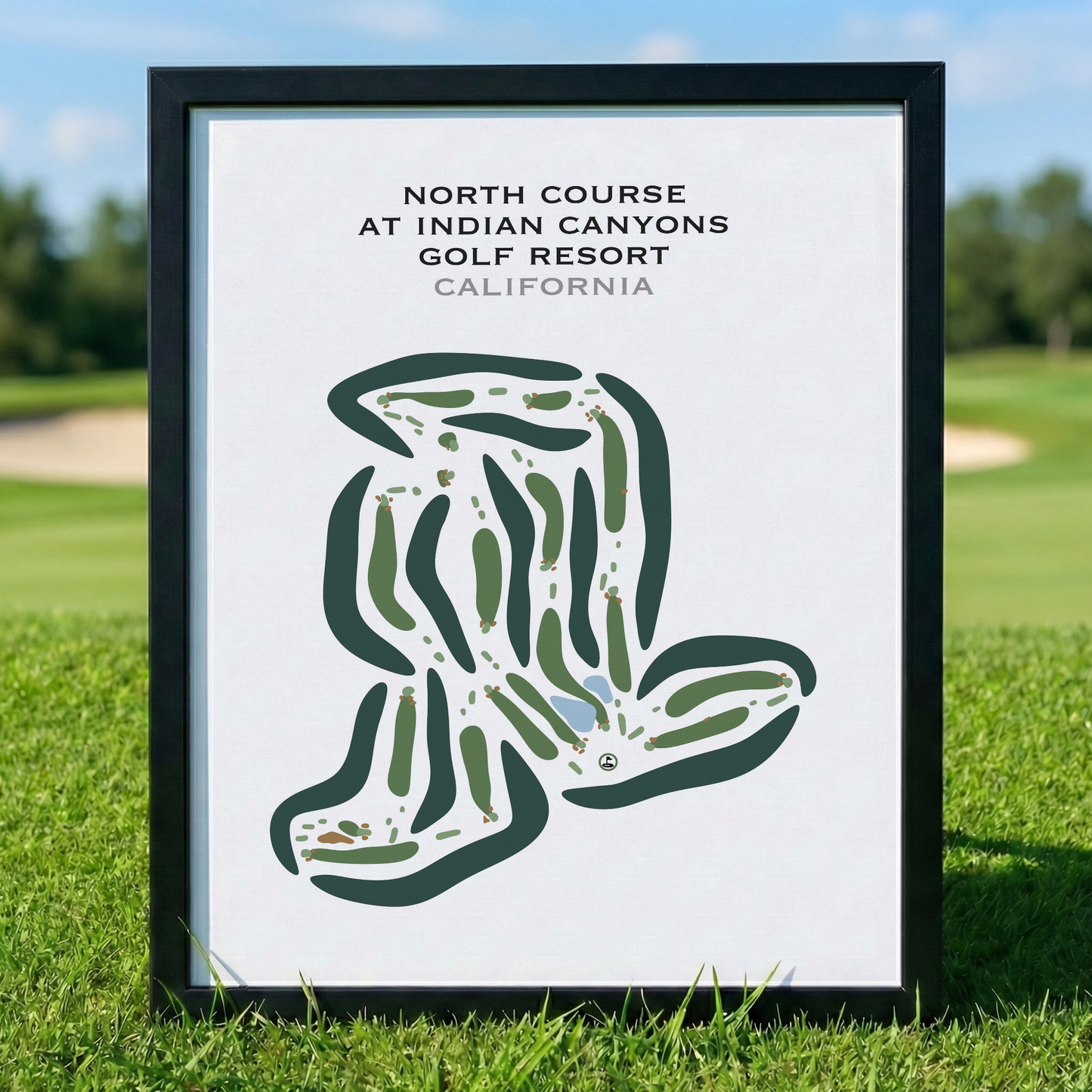 North Course at Indian Canyons Golf Resort, California - Printed Golf Courses