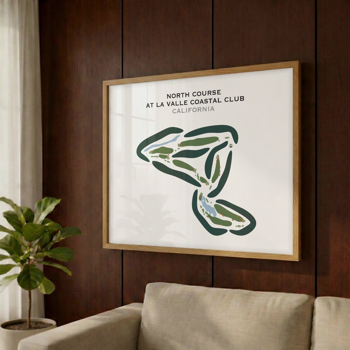 North Course at LaValle Coastal Club, California - Printed Golf Courses