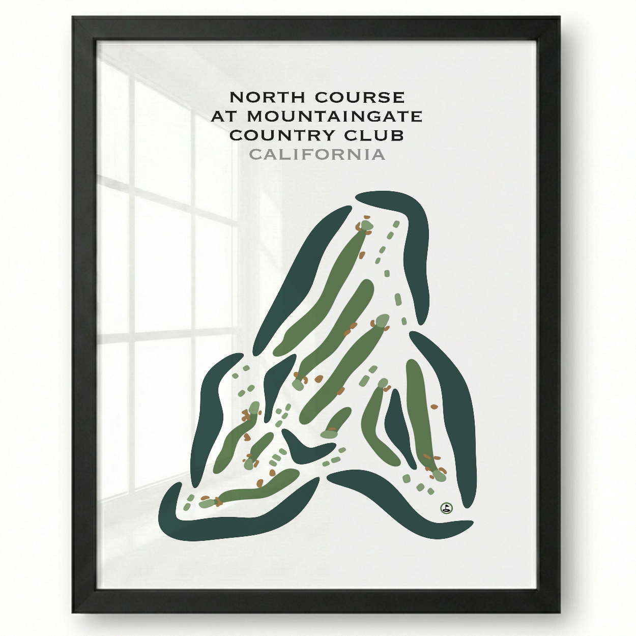 North Course at Mountain Gate Country Club, California - Printed Golf Courses