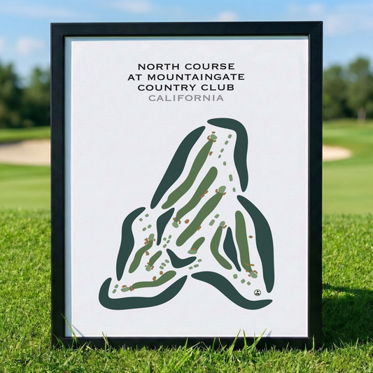 North Course at Mountain Gate Country Club, California - Printed Golf Courses