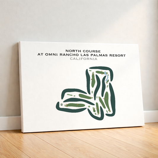 North Course at Omni Rancho Las Palmas Resort, California - Printed Golf Courses
