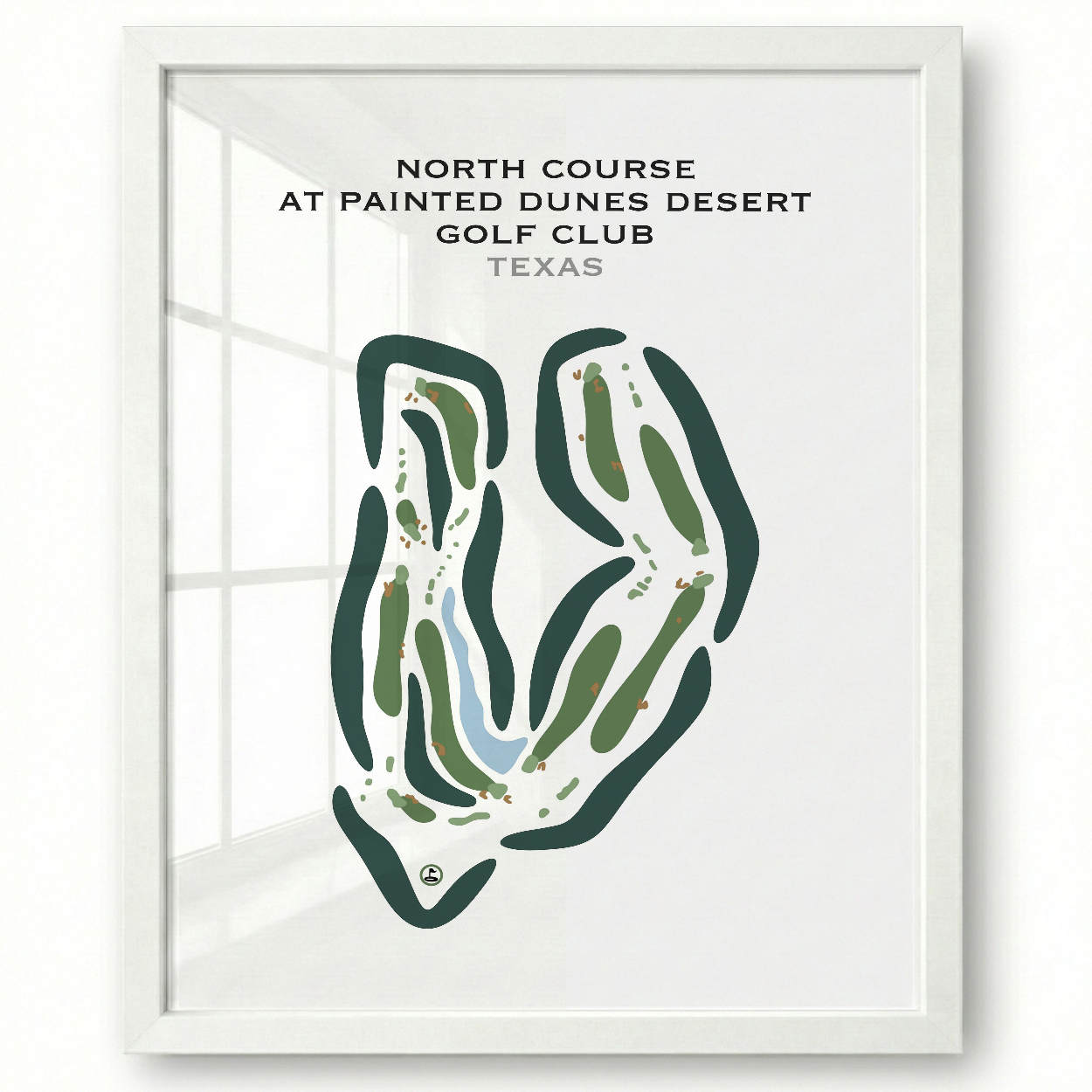 North Course at Painted Dunes Desert Golf Course, Texas - Printed Golf Courses