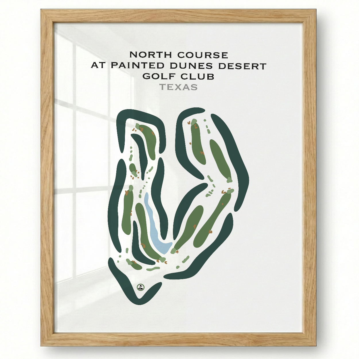 North Course at Painted Dunes Desert Golf Course, Texas - Printed Golf Courses