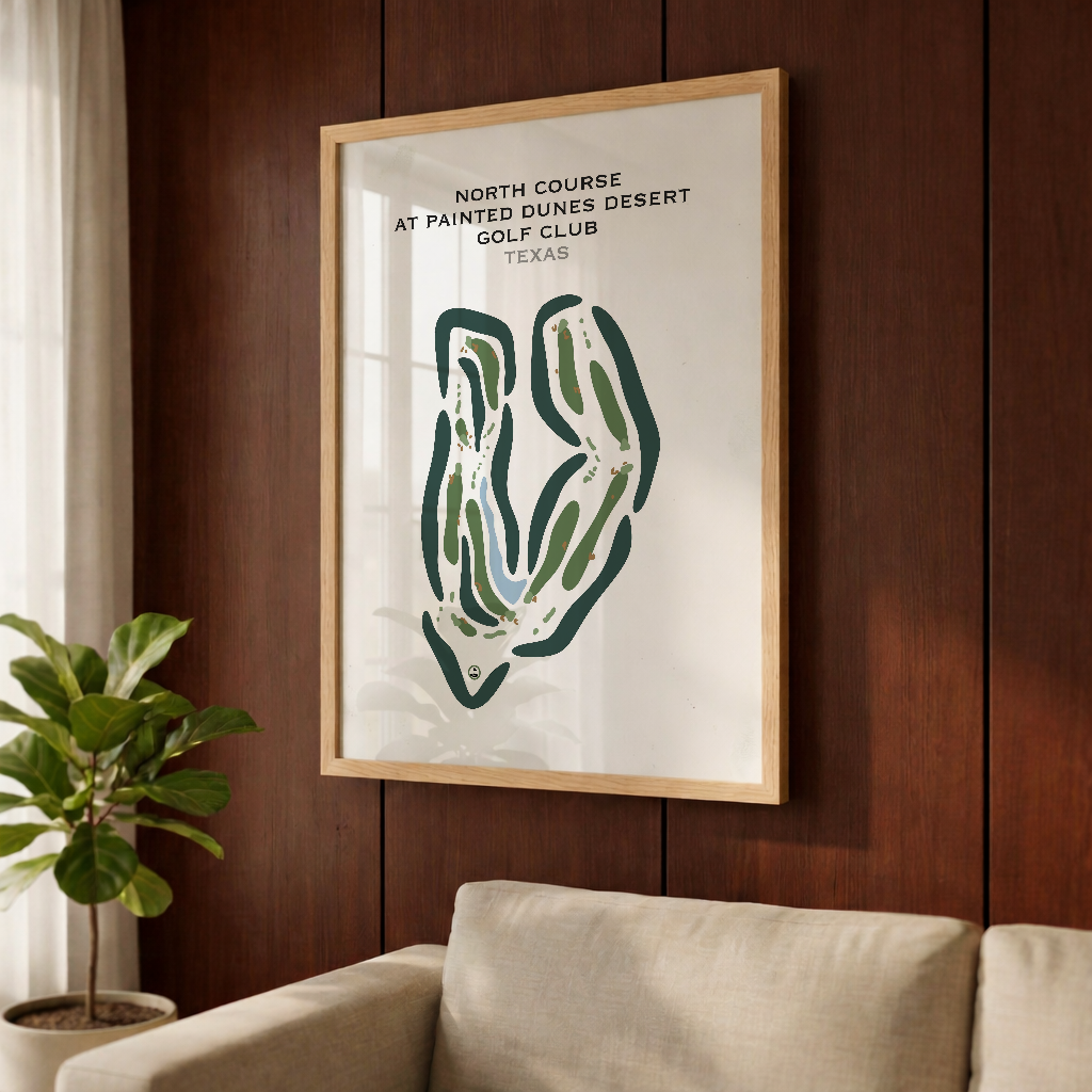 North Course at Painted Dunes Desert Golf Course, Texas - Printed Golf Courses