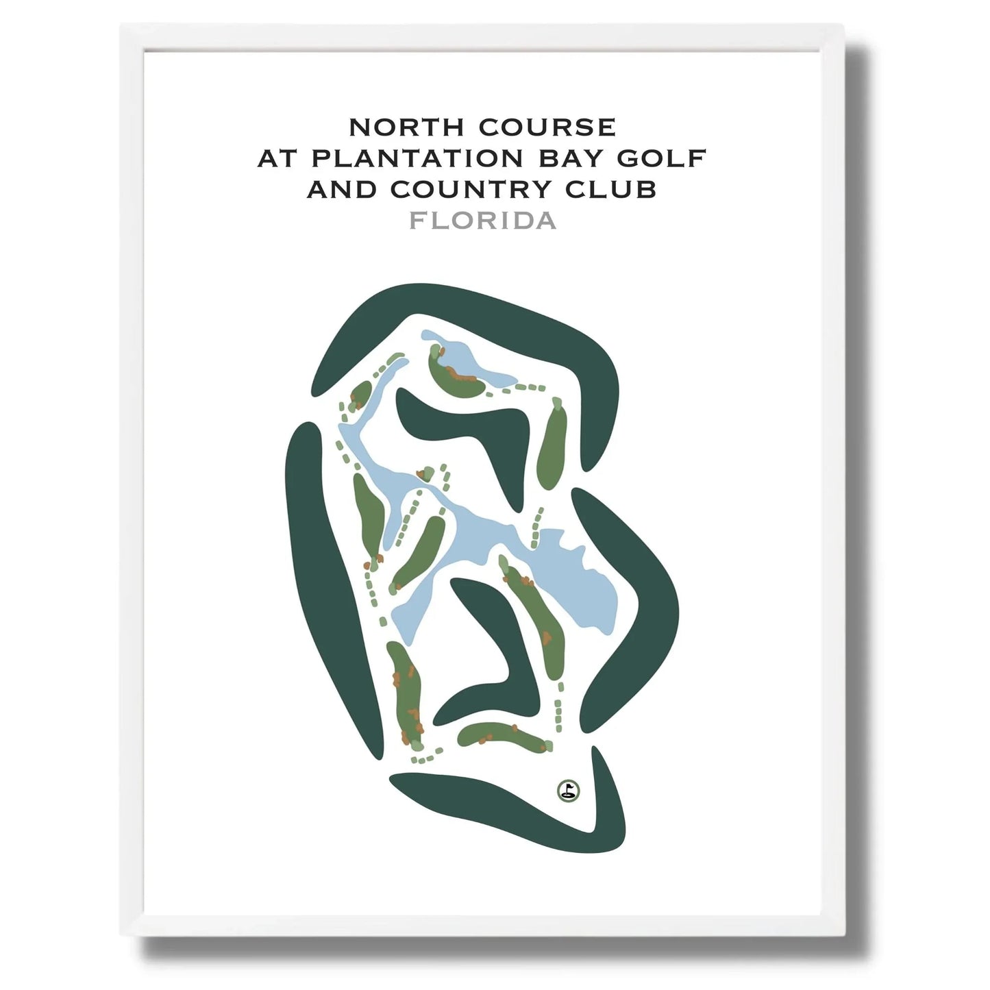 North Course at Plantation Bay Golf & Country Club, Florida - Printed Golf Courses
