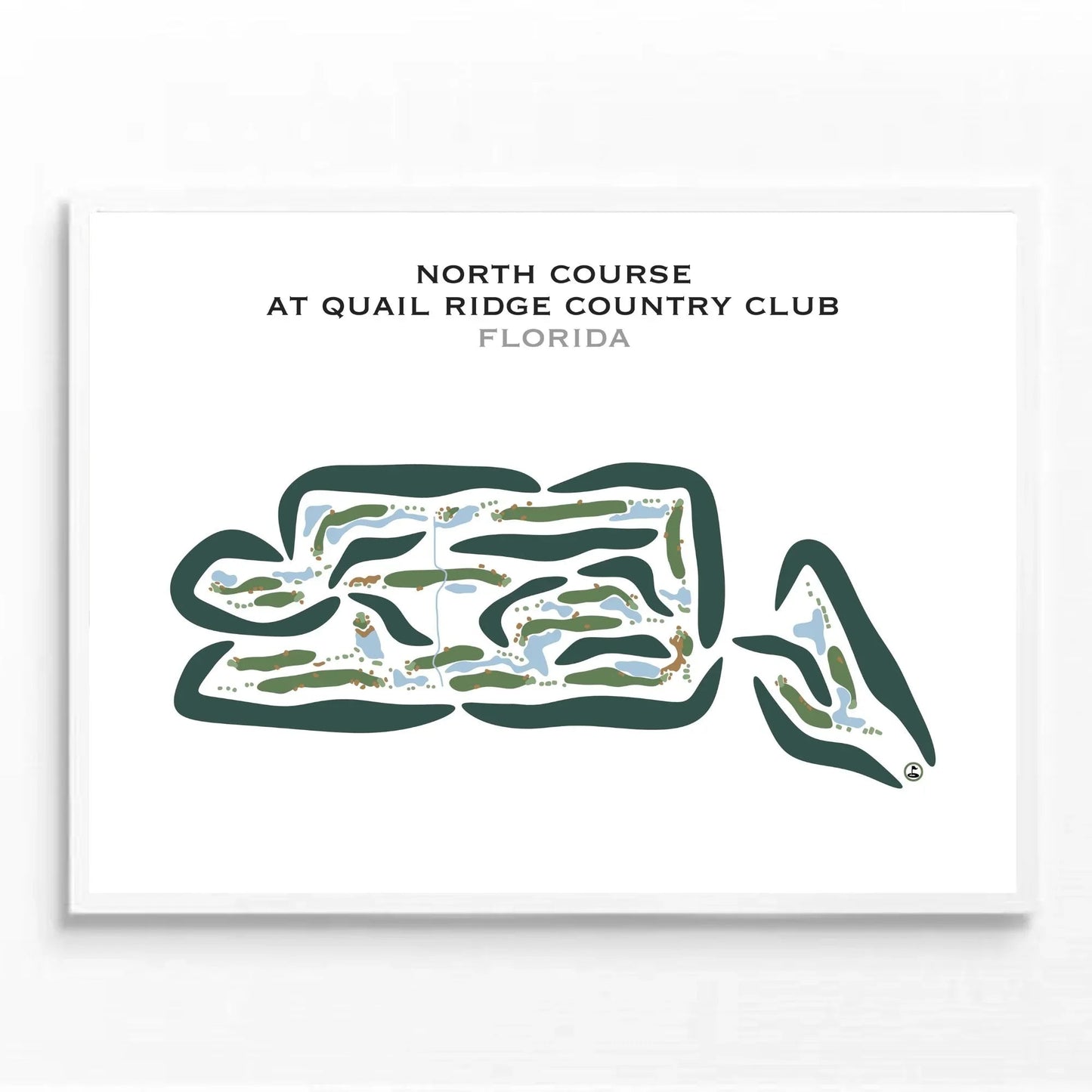 North Course at Quail Ridge Country Club, Florida (2024) - Printed Golf Courses